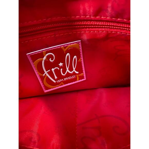 Vera Bradley Hobo Purse Frill Hotsy Totsy Collection Red Trim Waterproof RETIRED - Picture 15 of 15